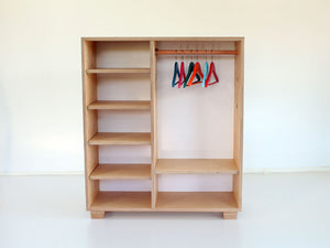 Montessori Wardrobe (rail in high position)