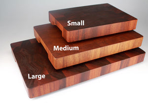 Sapele Mahogany End Grain Cutting Board