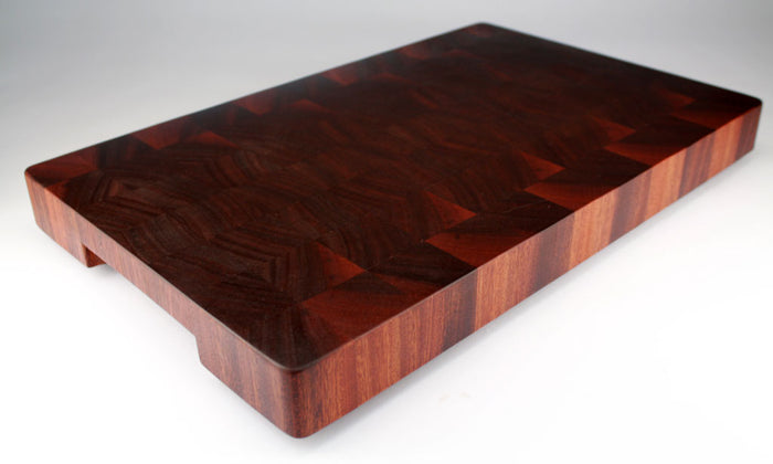 Sapele Mahogany End Grain Cutting Board