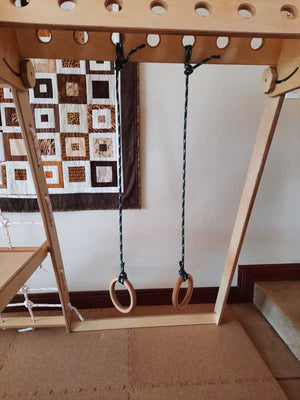 Indoor Jungle Gym | Trapeze rings included