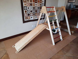 Slide / Climbing Bridge | Slide side up, connected to Indoor Jungle Gym