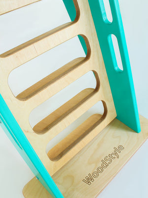 Proper steps so you can't slip off.