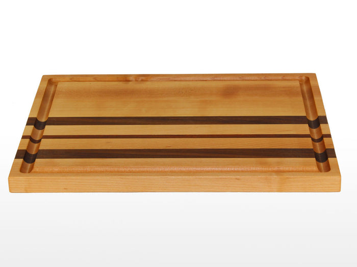 Maple Charcuterie board with Walnut and Kiaat detail