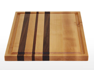 Maple Charcuterie board with Walnut and Kiaat detail